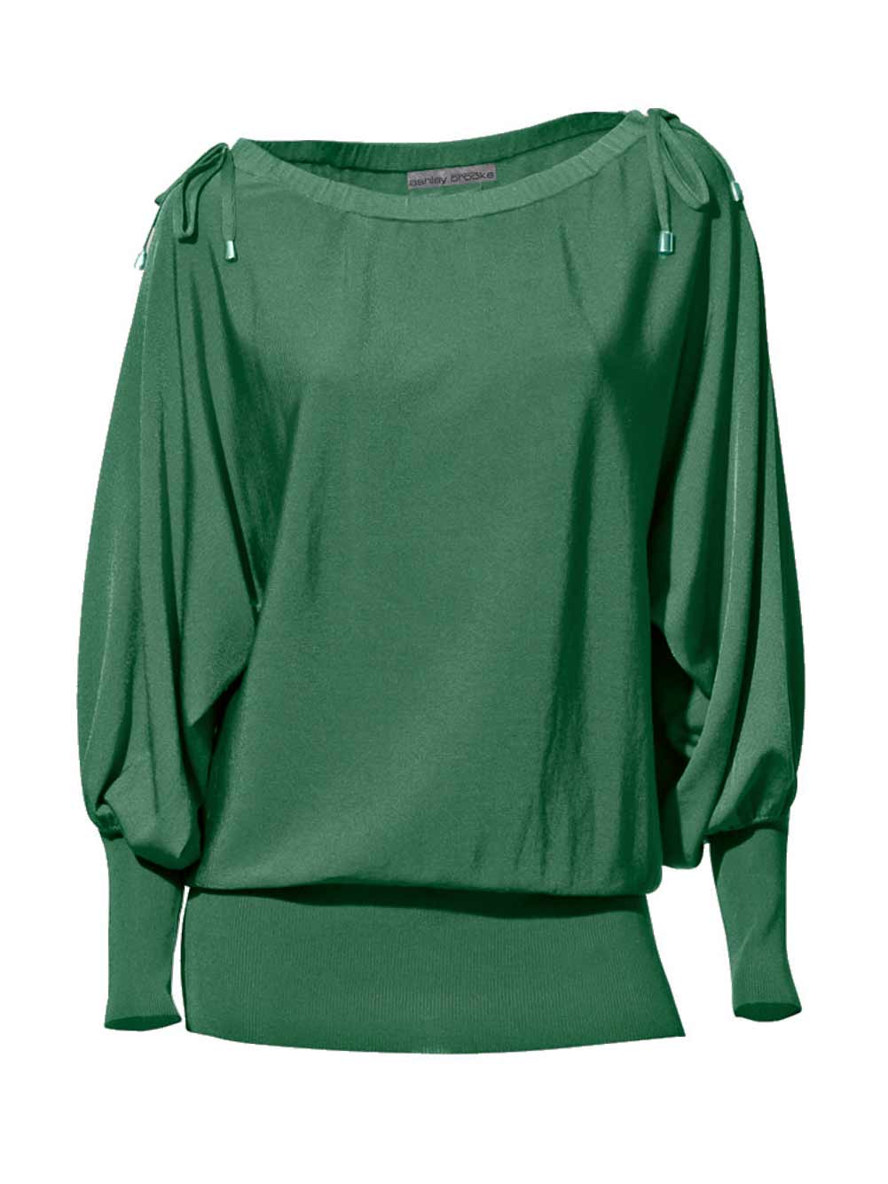 094.590 ASHLEY BROOKE Damen Designer-Pullover Smaragd