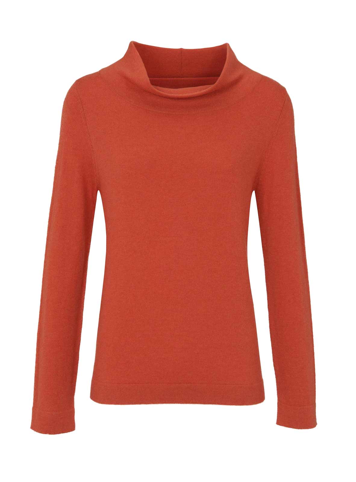 pullover orange rot