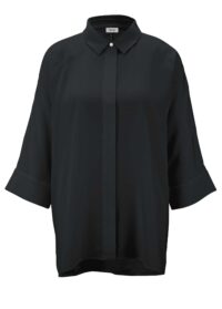 796.042 HEINE Damen Designer-Oversized-Bluse Schwarz