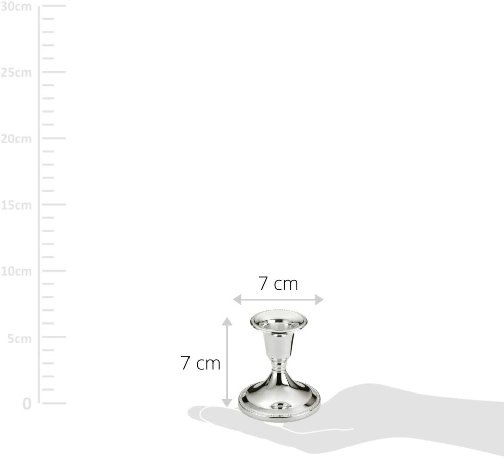 1191 2er Set Kerzenleuchter Perla für Stabkerze Höhe 7 cm