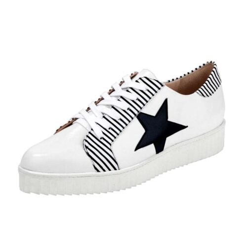 bequeme Schuhe HEINE Leder-Sneaker, weiß 005.802 Missforty.