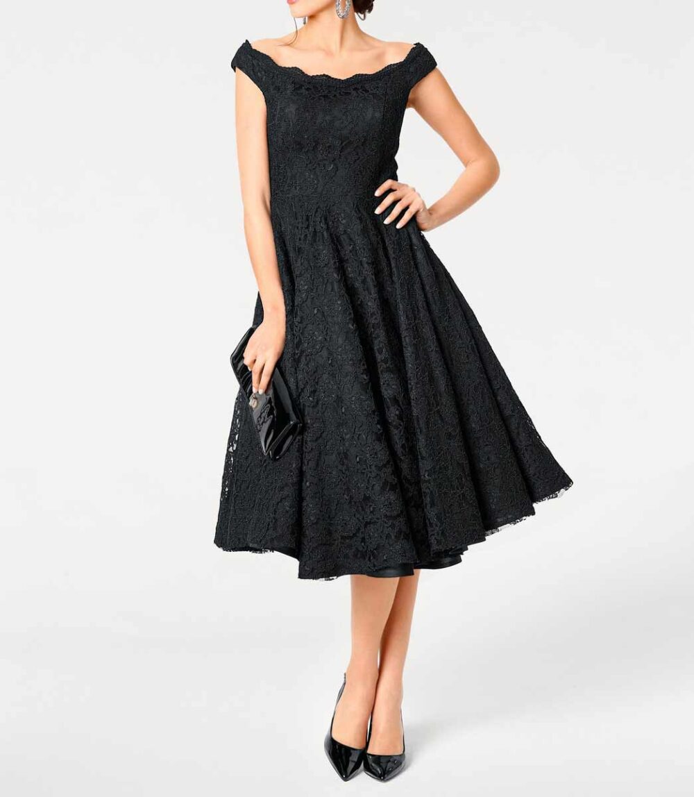 kurzes kleid für besondere anlässe Heine Cocktailkleid mit Petticoat schwarz 032.944 Missforty