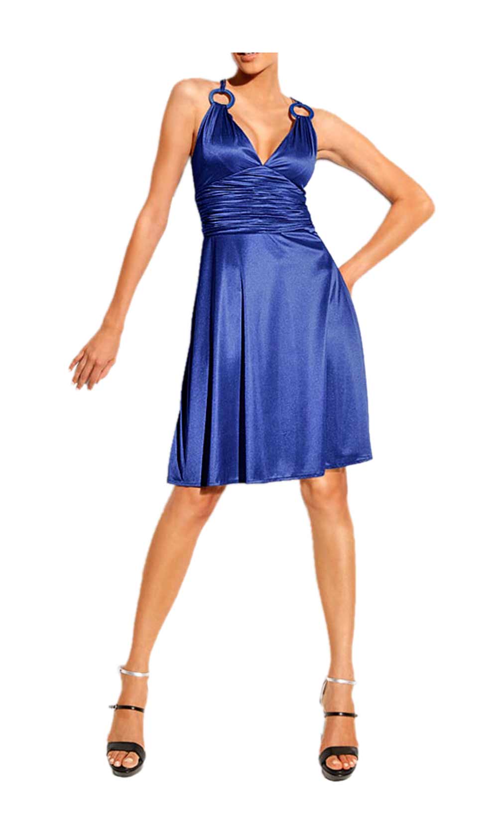 kurzes kleid für besondere anlässe HEINE Damen Designer-Cocktailkleid Blau 051.722a Missforty