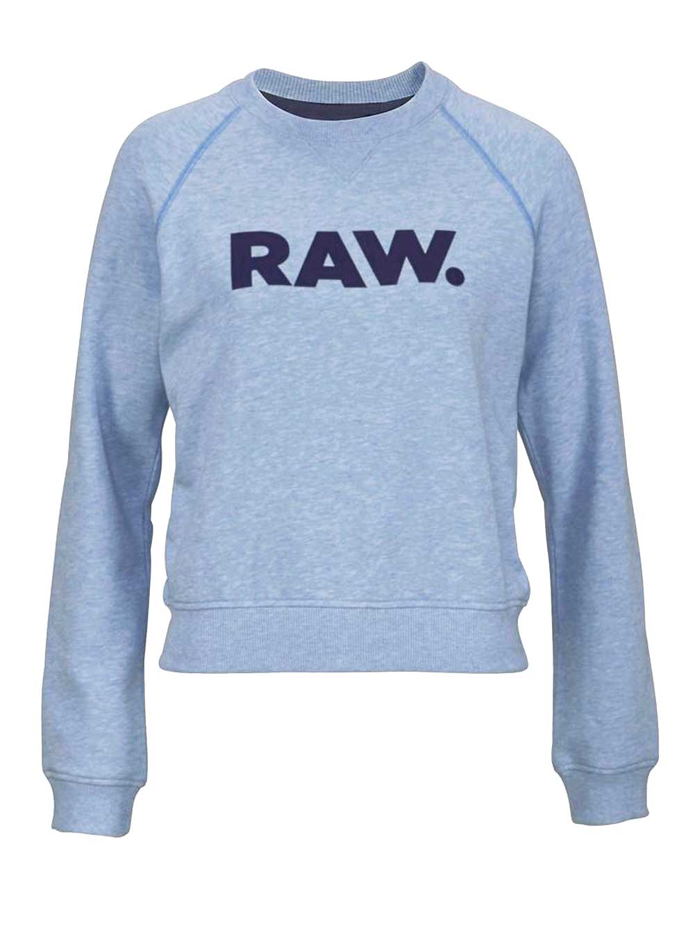 t shirts ohne ärmel G-STAR RAW Damen-Sweatshirt Blau-Melange 342.565 Missforty
