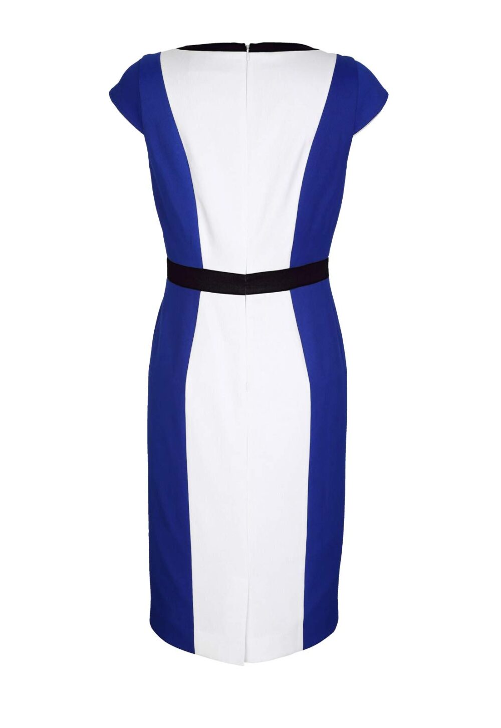 business kleider für damen AMY VERMONT Damen-Etuikleid Royalblau-Weiß 630.672 Missforty