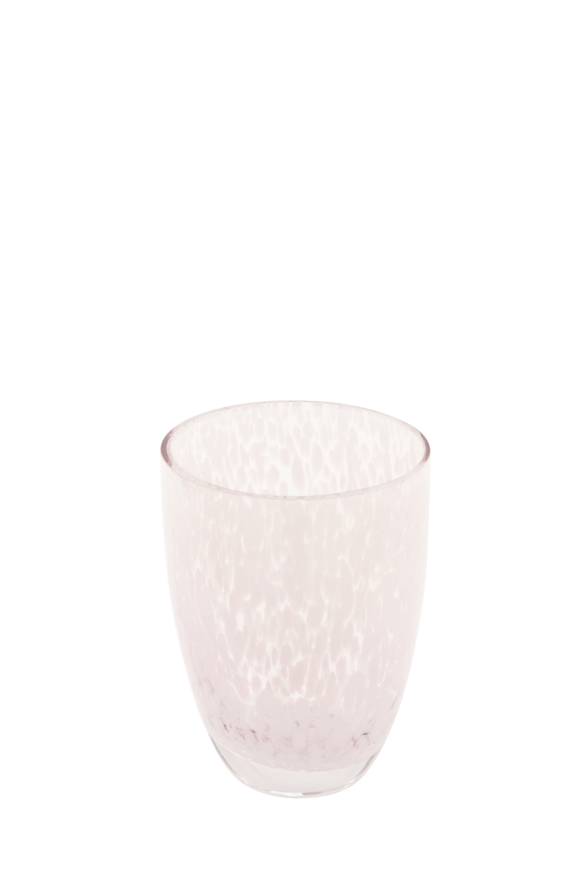 Fink Glasvase Vase Glas Dekovase Dekoglas Tischvase Rumia rose weiß