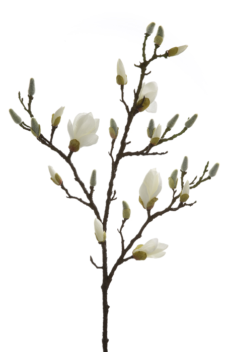 Fink Kunstblume Magnolienzweig weiß