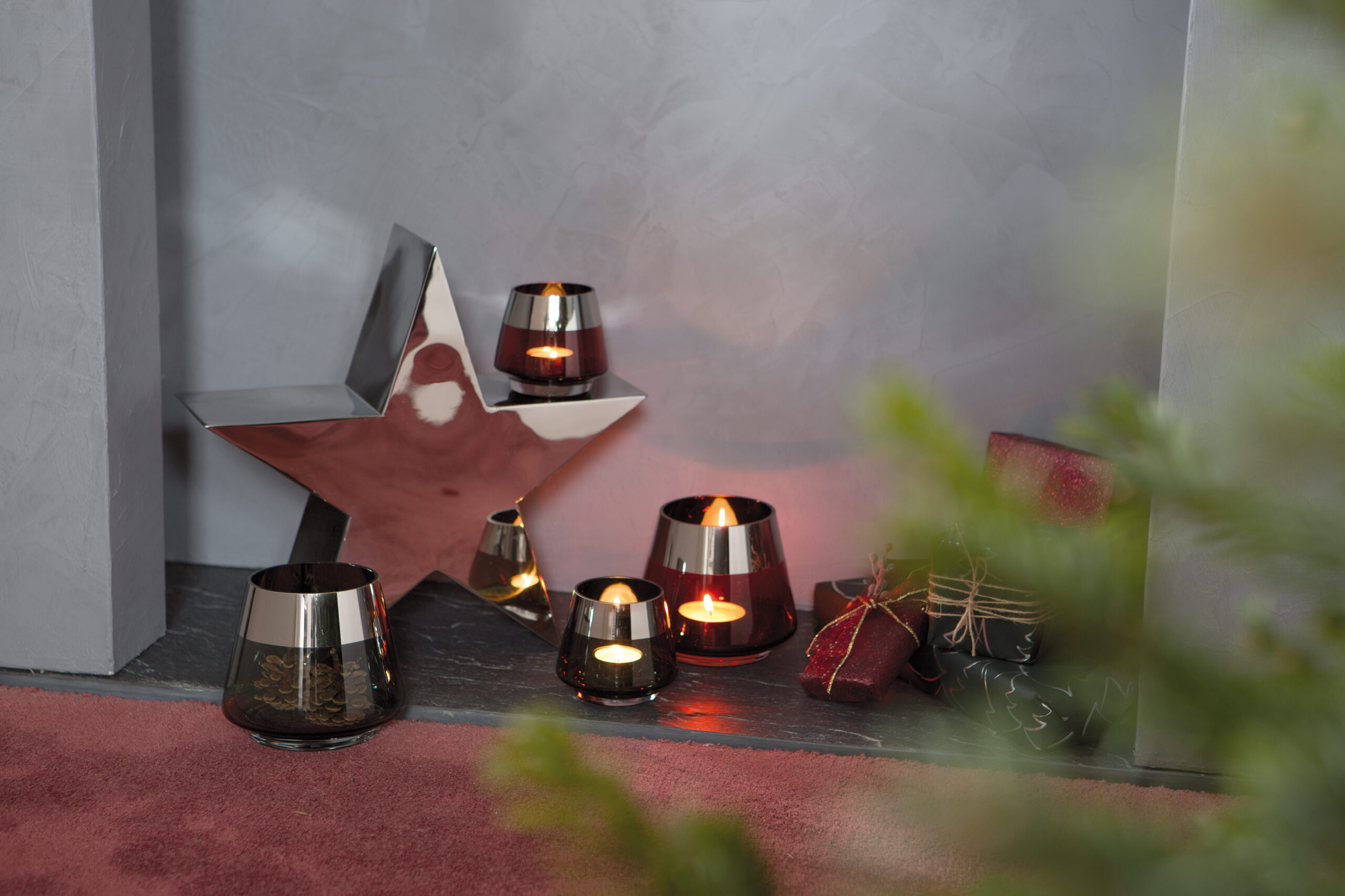 Teelichthalter aus Glas Deko Windlicht missforty von | Teelicht Kerzenständer JONA Fink