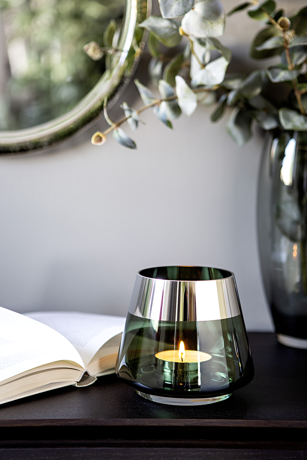 Teelichthalter aus Glas Deko Windlicht Kerzenständer JONA Fink Teelicht von missforty 