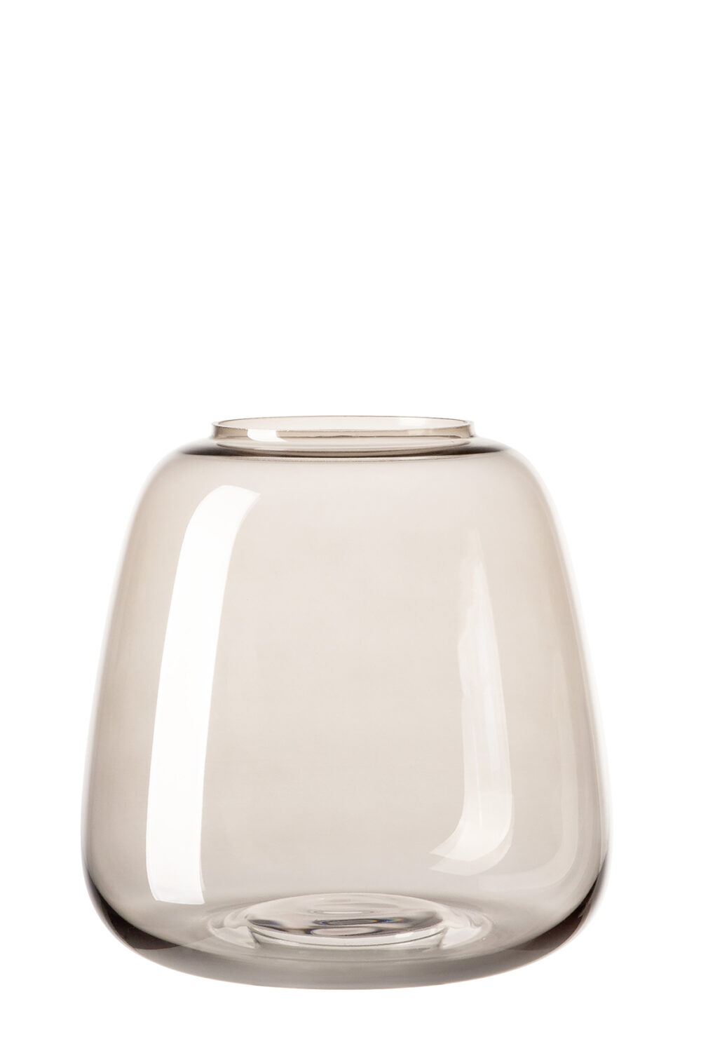 000000012436 Vase Glas Glasvase Fink SUNDAY Dekovase Tischdeko grau Höhe 11 / 15,5 / 19 cm
