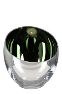 000000012548 Teelichthalter aus Glas Deko Kerzenhalter Teelicht Silber modern CANDY Fink