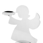 000000012670 Kerzenhalter Engel Figur Silber Teelicht Teelichthalter Weihnachten Holyworker