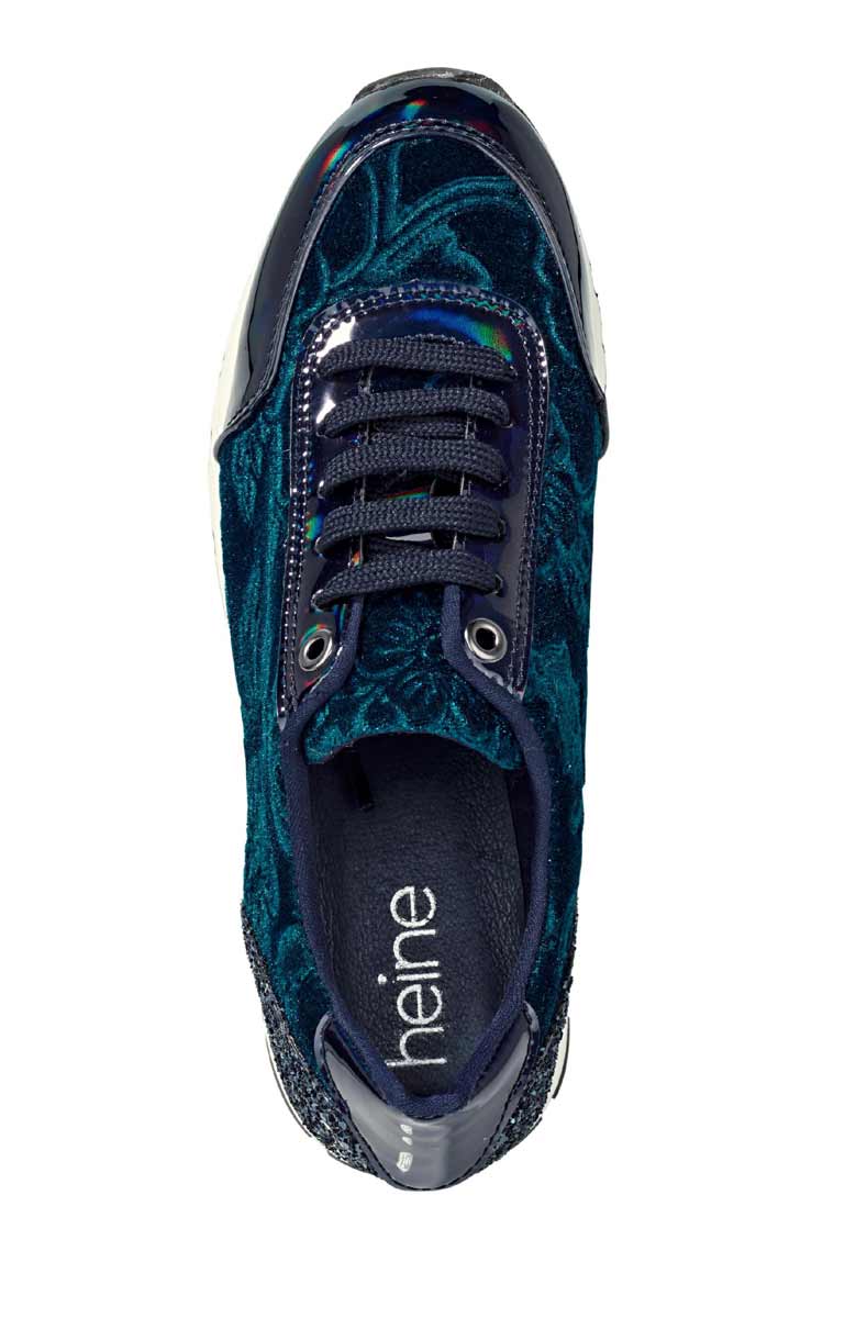 bequeme Schuhe HEINE Damen-Samt-Sneaker, marine 016.928 Missforty.