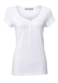 044.874 ASHLEY BROOKE Damen Designer-Shirt Weiß