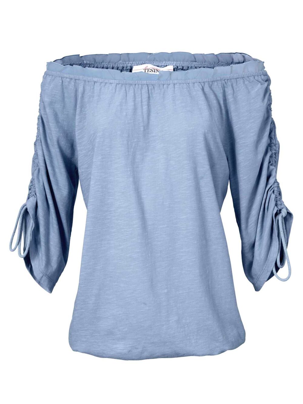 047.726 LINEA TESINI Damen Designer-Shirt Blau