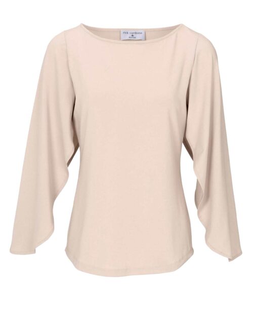 098.246 RICK CARDONA Damen Designer-Jerseyshirt Puder