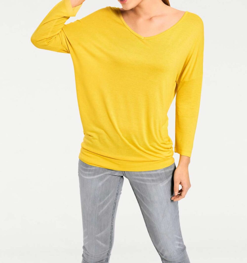 105.810 HEINE Damen Designer-Oversized-Shirt Gelb