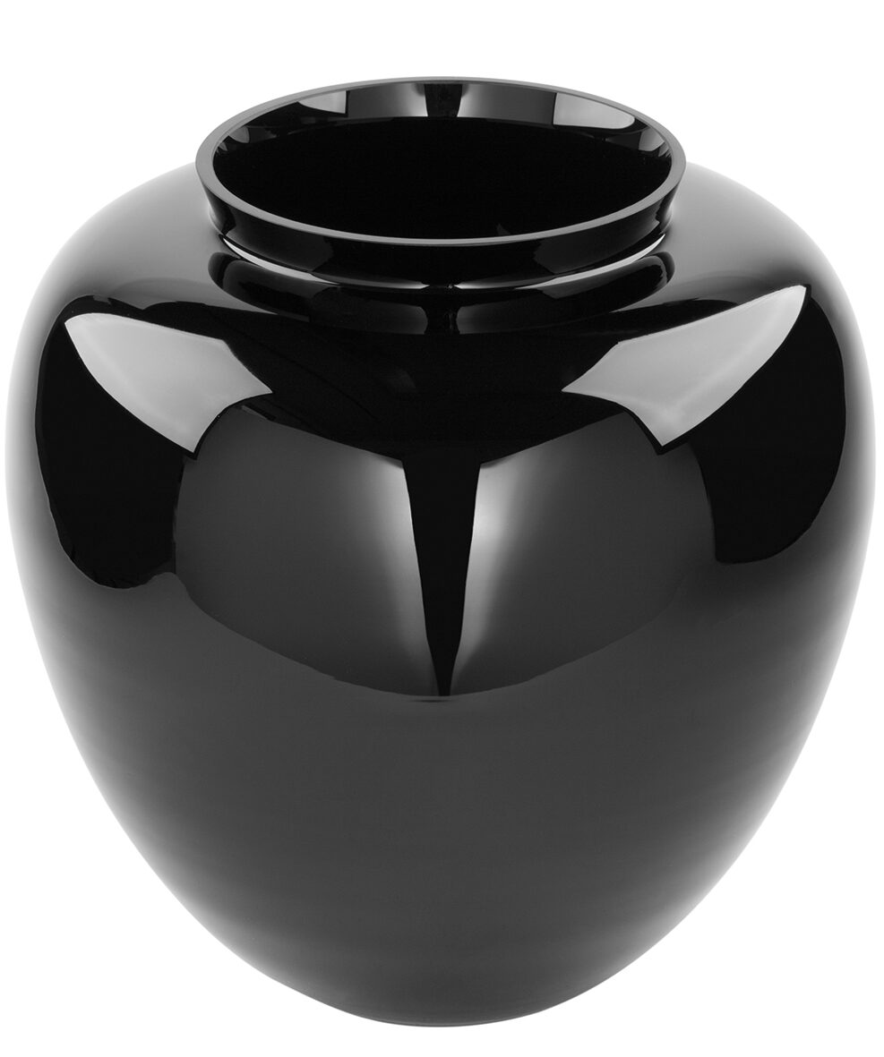 115176 Vase stylisch Blumenvase Glas Glasvase modern schwarz DONNA von Fink Living