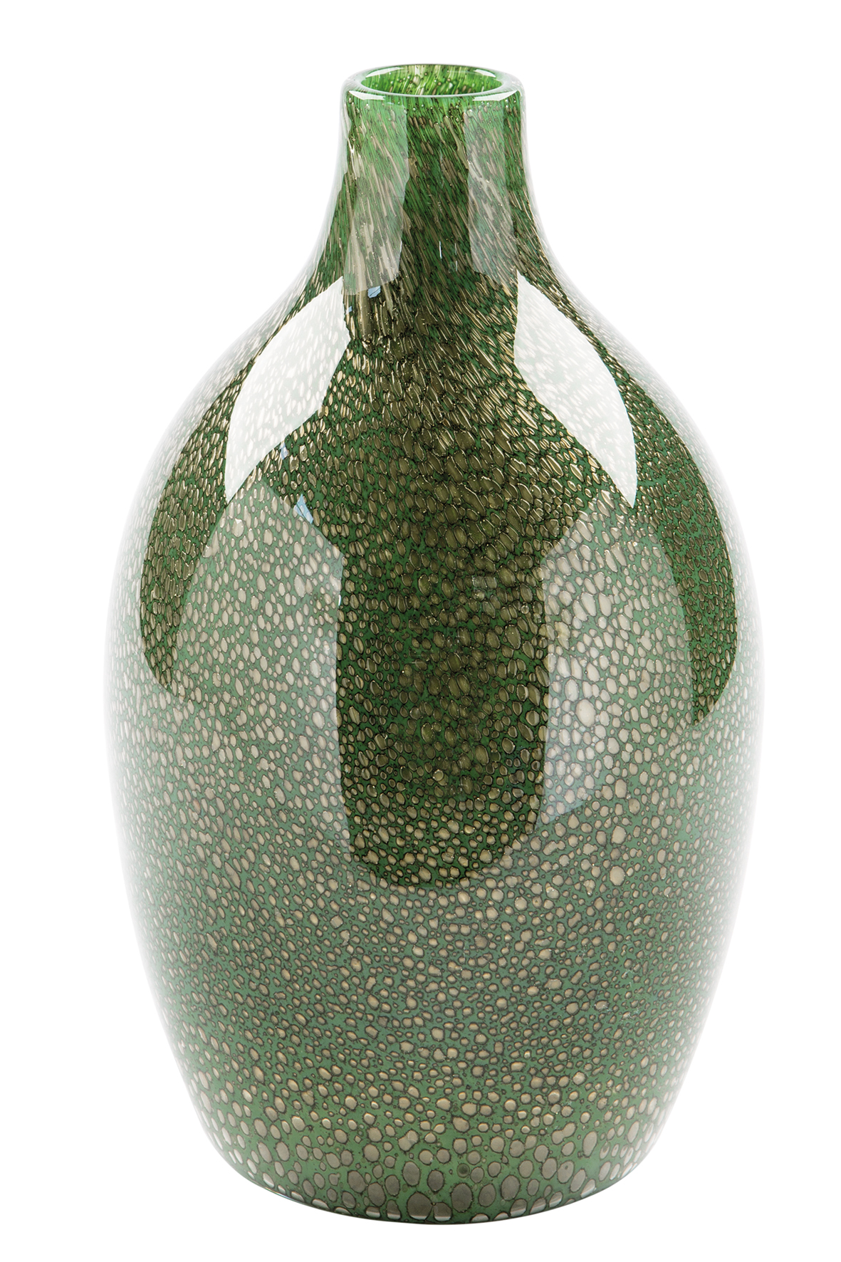 115262 Vase Glas Grün Blumenvase Dekovase Tischvase SILVA von Fink Living