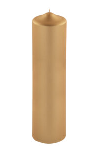 123259 Fink Candle Stumpenkerzen Blockkerzen Dekokerzen Adventskerzen gold