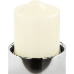 127210 Kerzenhalter Stumpenkerzen Kerzenständer Edelstahl Kerzenleuchter Sobrio Fink