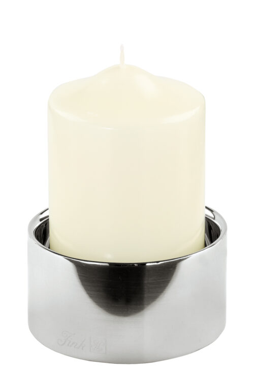 127210 Kerzenhalter Stumpenkerzen Kerzenständer Edelstahl Kerzenleuchter Sobrio Fink