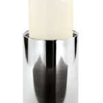 127213 Kerzenhalter Stumpenkerzen Kerzenständer Edelstahl Kerzenleuchter Sobrio Fink