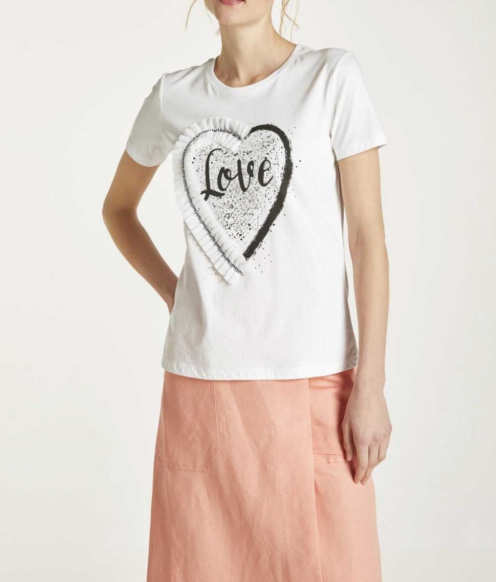 179.519 HEINE Damen Designer-Jerseyshirt Offwhite