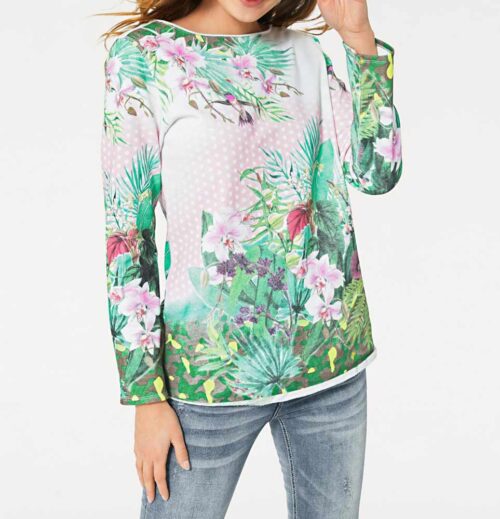 sweatshirts auf rechnung HEINE Damen Designer-Wende-Sweatshirt Bunt 339.965 MISSFORTY