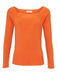 Heine Damen Pullover Feinstrick Feinstrickpullover orange Missforty