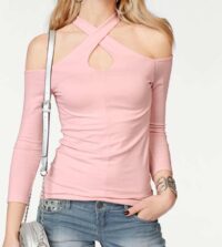 467.155 MELROSE Damen-Cut-Out-Shirt Rosé