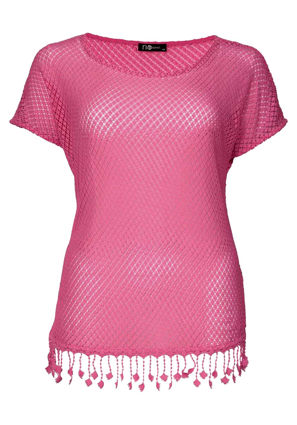 566.246 Plus-Size-Spitzenshirt, pink von No Secret Grösse 44