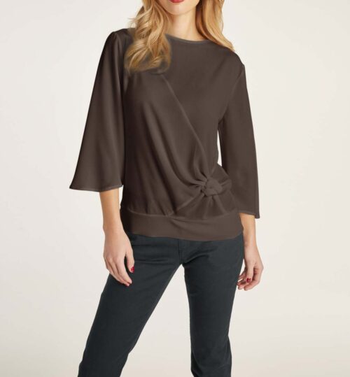 Heine Bluse, schokobraun 619.804 Missforty