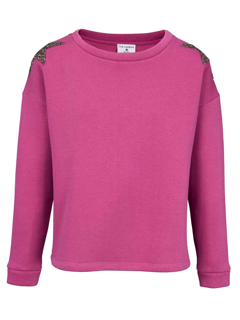 sweatshirts auf rechnung HEINE Damen Designer-Sweatshirt m. Strasssteinen Pink 894.281 MISSFORTY