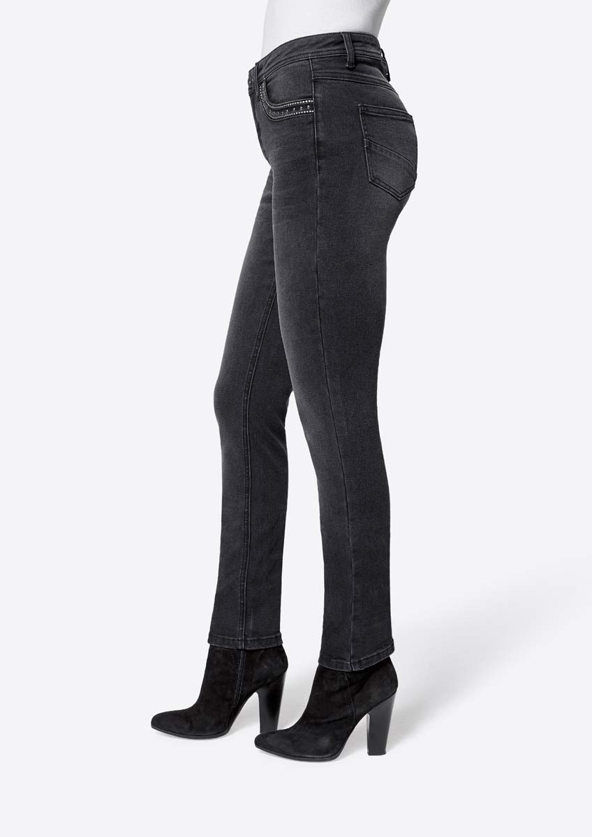Création L Damen Jeans Hose 5 Pocket Jeans Stretch Elasthan Stretch Missforty Online kaufen