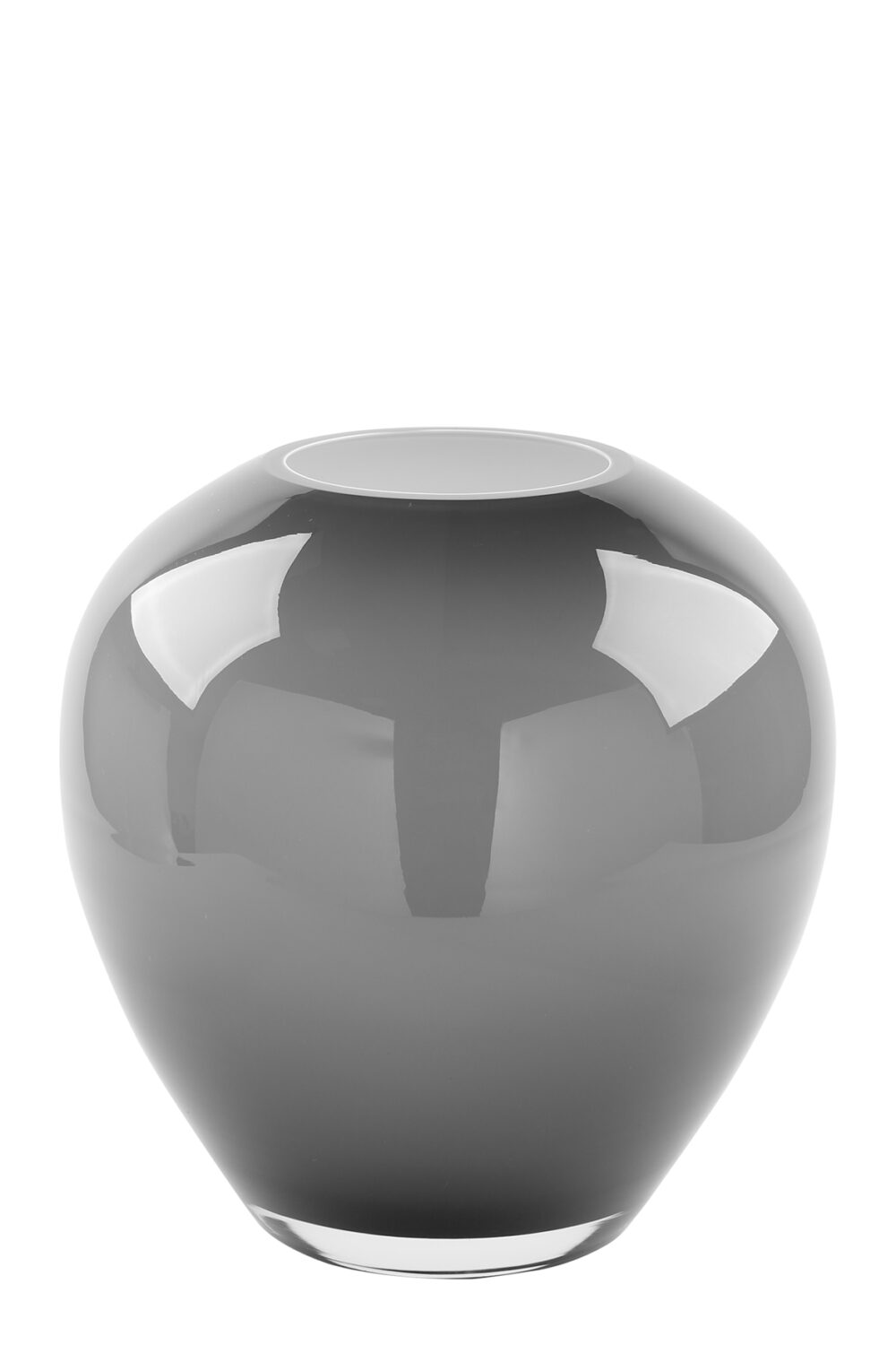 115002 #marke Glasvase Vase Glas Dekovase Tischvase Losone grau opal