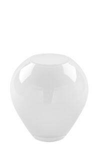 115251 Fink Glasvase Vase Glas Dekovase Tischvase Livia weiß Opalglas elegant