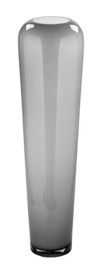 115300 Fink Bodenvase XXL Glasvase Vase Glas Dekovase groß Tutzi grau opal