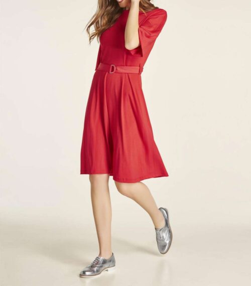 Heine Damen Kleid Jerseykleid rot 516.088 missforty