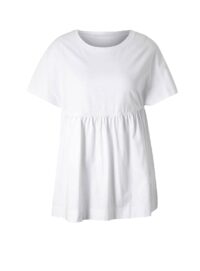 156.925 Linea Tesini Damen T Shirt Baumwolle Jersey Frühling weiß