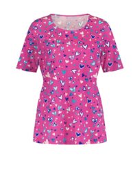 232.882 Witt Weiden Damen T Shirt Baumwolle pink bunt Frühling Herzchen Muster