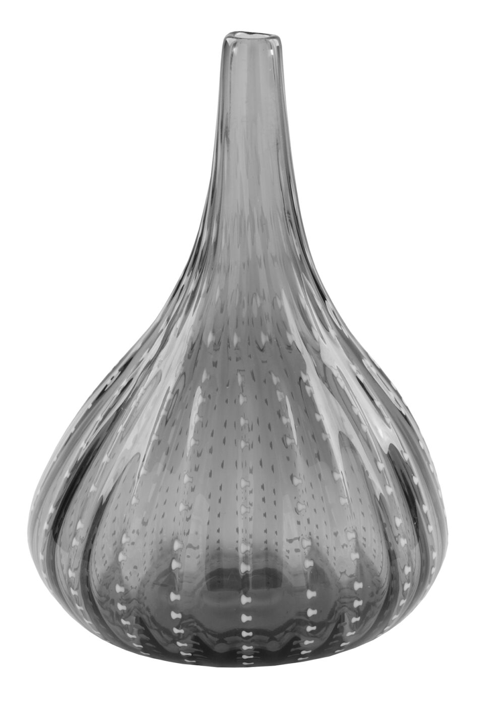 115030 Vase Dekovase Tischvase Blumenvase grau, silberfarben Fink ALVINA