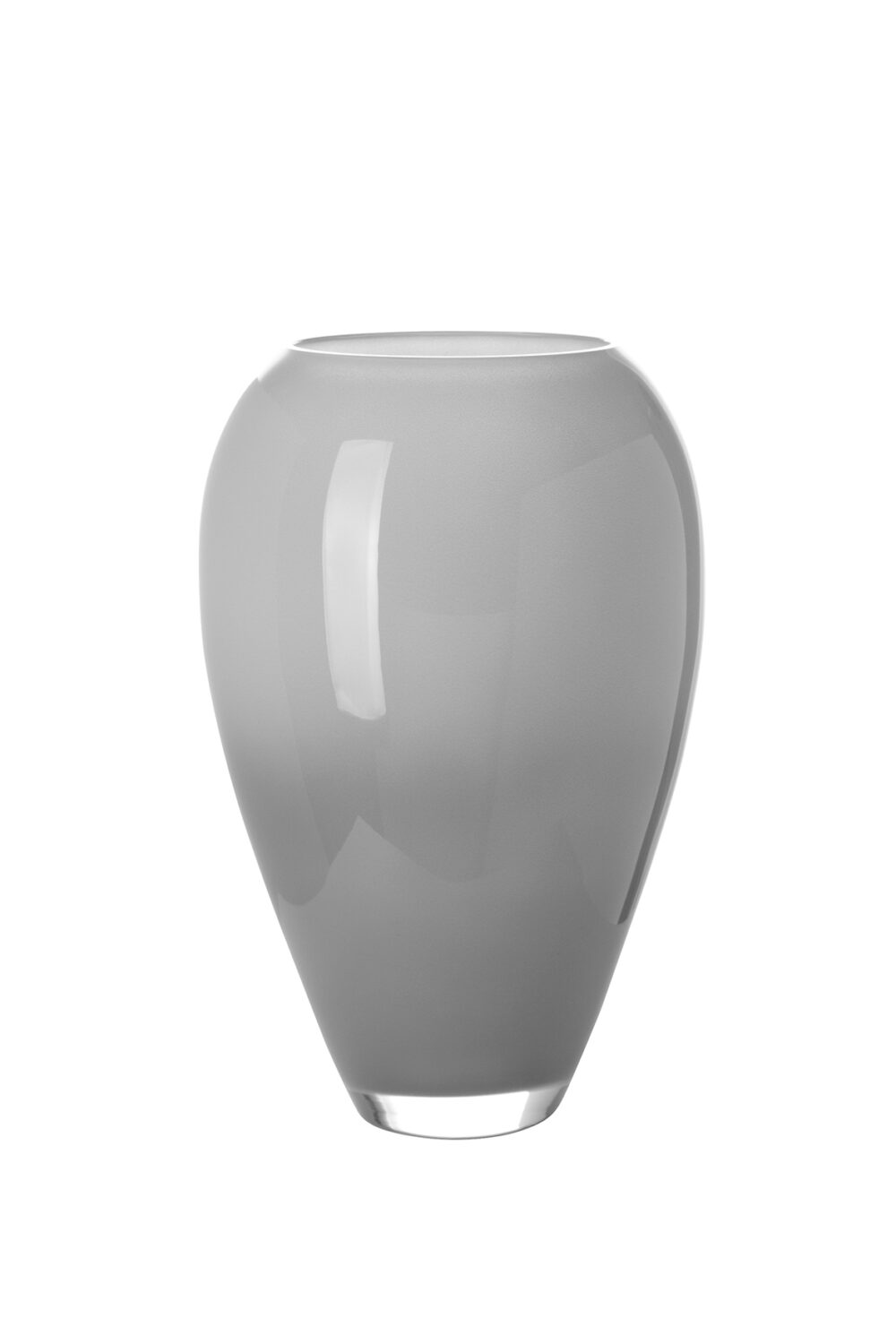 115099 Vase Glasvase Dekovase Glas mit Farbverlauf Tischvase grau Fink Malana