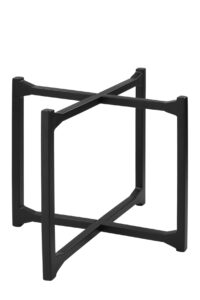 168060 TABLA Metallgestell für Tabletts schwarz
