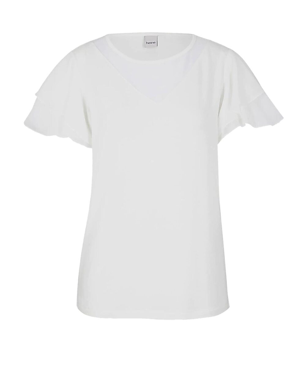922.037 Damen Jersey Shirt Oberteil T-Shirt Frühling offwhite Chiffon Ashley Brooke