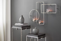 Wandleuchter Kerze Wandkerzenhalter silber Glas Escala von Fink 65 cm online kaufen Missforty