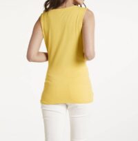 Damen Top Shirt Shirttop gelb ärmellos von HEINE Missforty