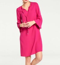 RICK CARDONA Damen Minikleid Kleid mit Volants Pink missforty