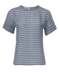 Druckbluse, blau-bunt von Rick Cardona Missforty