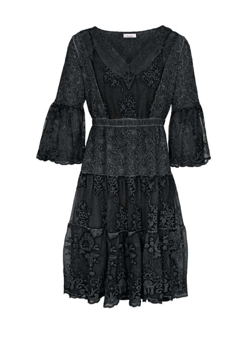 517.826 Damen Spitzenkleid schwarz von Linea Tesini